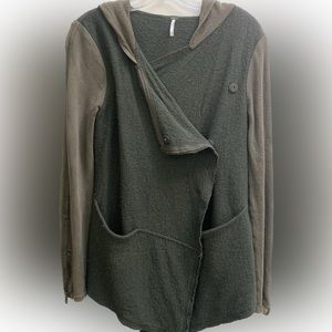 Free people draped hooded jacket